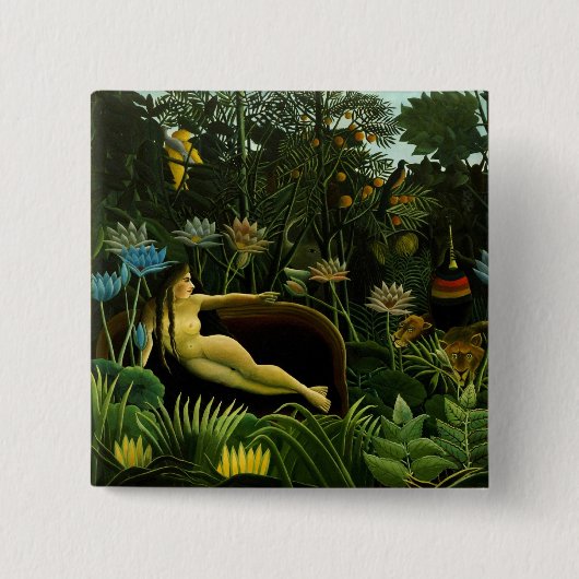 Henri Rousseau Painting Button (Vorderseite)