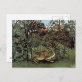 Henri Rousseau Painting Postkarte (Vorne/Hinten)