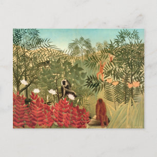 Henri Rousseau Painting Postkarte