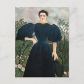 Henri Rousseau - Portrait von Madame M. Postkarte (Vorderseite)