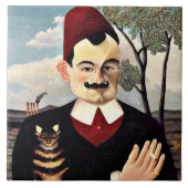 Henri Rousseau - Portrait von Monsieur X Fliese (Vorderseite)