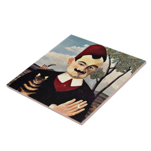 Henri Rousseau - Portrait von Monsieur X Fliese (Seite)