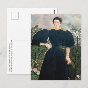 Henri Rousseau - Porträt von Madame M. Postkarte
