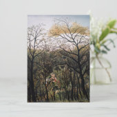 Henri Rousseau - Rendezvous in the Forest Dankeskarte (Stehend Vorderseite)