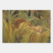 Henri Rousseau Schlafen Sinti und Roma Löwenmalere Geschenkpapier Set (Vorderseite 3)