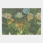 Henri Rousseau Schlafen Sinti und Roma Löwenmalere Geschenkpapier Set (Vorderseite 2)