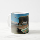 Henri Rousseau Schlafen Sinti und Roma Löwenmalere Kaffeetasse (Vorderseite Links)