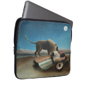 Henri Rousseau Schlafen Sinti und Roma Löwenmalere Laptopschutzhülle (Vorne Rechts)