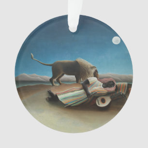 Henri Rousseau Schlafen Sinti und Roma Löwenmalere Ornament