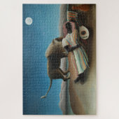 Henri Rousseau Schlafen Sinti und Roma Löwenmalere Puzzle (Vertikal)