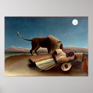 Henri Rousseau - Schlafende Zigeunerin Poster