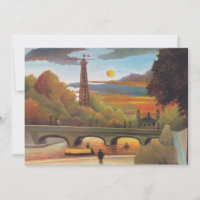 Henri Rousseau - Seine und Eiffelturm im Sonnenunt