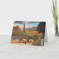 Henri Rousseau - Seine und Eiffelturm im Sonnenunt