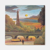 Henri Rousseau - Seine und Eiffelturm im Sonnenunt Magnet (Vorne)