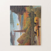 Henri Rousseau - Seine und Eiffelturm im Sonnenunt Puzzle (Vertikal)