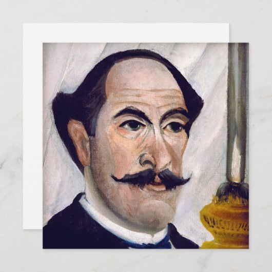 Henri Rousseau - Selbstportrait Dankeskarte (Vorne/Hinten)