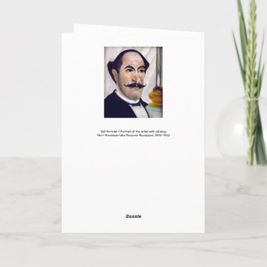 Henri Rousseau - Selbstportrait Karte (Rückseite)
