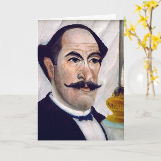 Henri Rousseau - Selbstportrait Karte (Gelbe Blume)