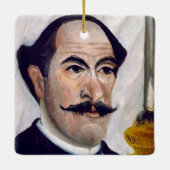 Henri Rousseau - Selbstportrait Keramikornament (Rückseite)