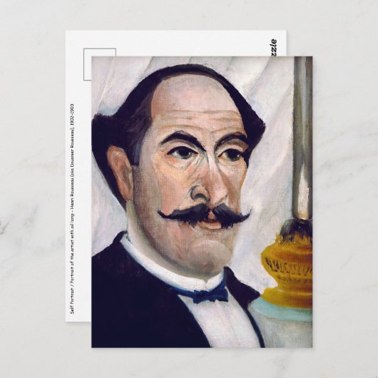 Henri Rousseau - Selbstportrait Postkarte (Vorne/Hinten)