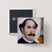 Henri Rousseau - Selbstporträt Button (Vorne & Hinten)