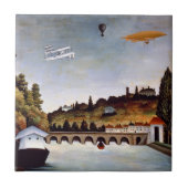 Henri Rousseau - Sevres Brücke & Hügel von Clamart Fliese (Vorderseite)