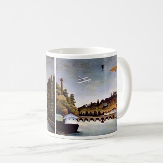 Henri Rousseau - Sevres Brücke & Hügel von Clamart Kaffeetasse (VorderseiteRechts)