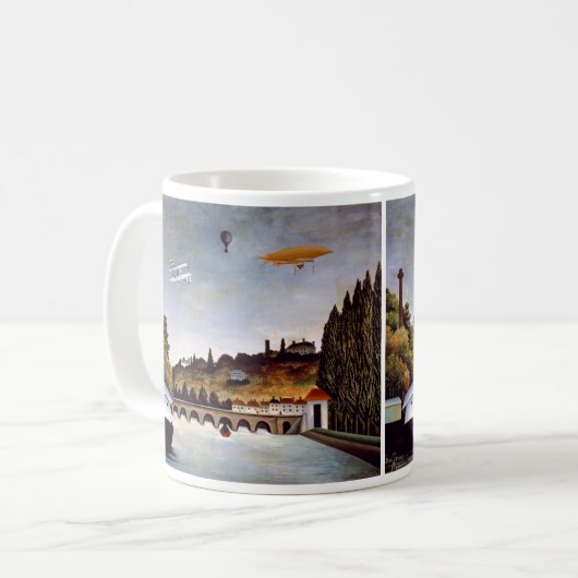 Henri Rousseau - Sevres Brücke & Hügel von Clamart Kaffeetasse (Vorderseite Links)