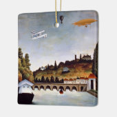 Henri Rousseau - Sevres Brücke & Hügel von Clamart Keramikornament (Links)
