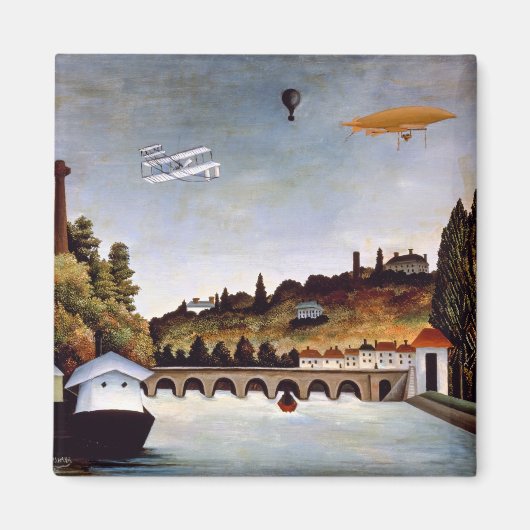 Henri Rousseau - Sevres Brücke & Hügel von Clamart Magnet (Vorne)
