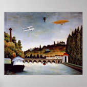 Henri Rousseau - Sevres Brücke & Hügel von Clamart Poster (Vorne)