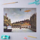 Henri Rousseau - Sevres Brücke & Hügel von Clamart Seidenpapier (Basteln)