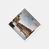 Henri Rousseau - Sevres Brücke & Hügel von Clamart Serviette (Ecke)