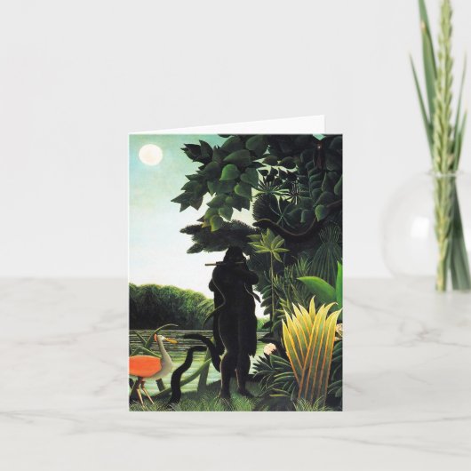 Henri Rousseau Snake Charmer Note Card Karte (Vorderseite)