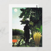 Henri Rousseau Snake Charmer Postcard Postkarte (Vorne/Hinten)