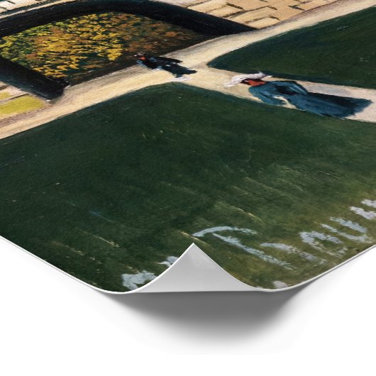 Henri Rousseau - Spaziergänge im Park Poster (Ecke)