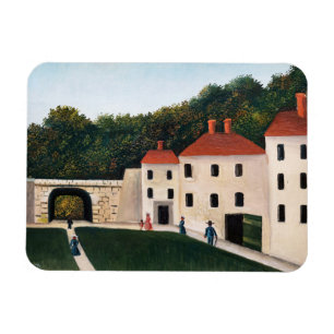 Henri Rousseau - Spaziergänger in einem Park Magnet