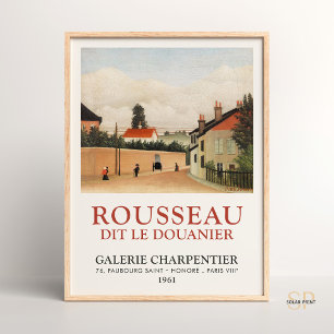 Henri Rousseau Stadtrand von Paris Kunstprint Poster