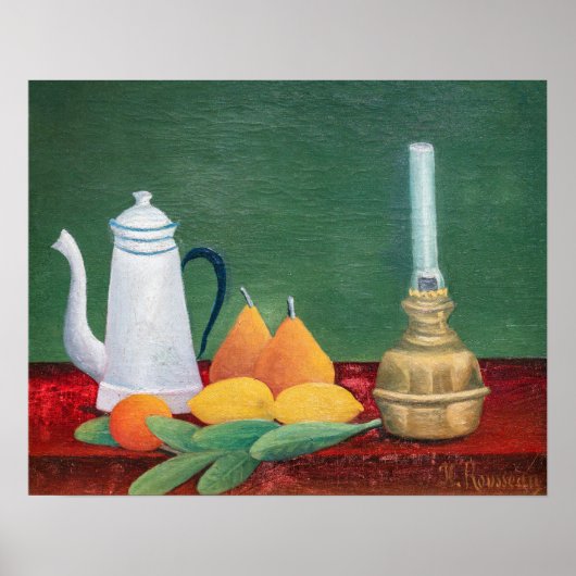 Henri Rousseau - Stillleben mit Kaffeekanne Poster (Vorne)