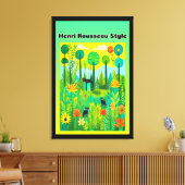 Henri Rousseau Style Leinwanddruck (Insitu (Wohnzimmer))