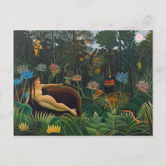 Henri Rousseau The Dream CC0691 Naïvist Postcard Postkarte (Vorderseite)