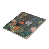 Henri Rousseau The Dream Dschungel Blume Naive Art Fliese (Seite)
