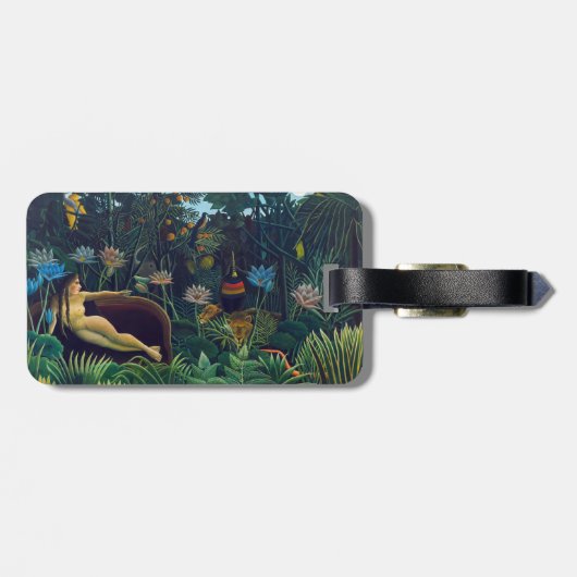 Henri Rousseau - The Dream / Le Reve - QR-Code Gepäckanhänger (Rückseite horizontal)