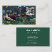 Henri Rousseau - The Dream / Le Reve - QR-Code Visitenkarte (Vorne/Hinten)