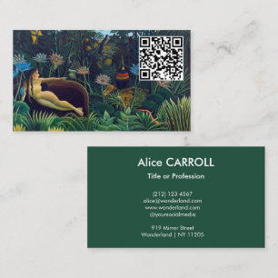 Henri Rousseau - The Dream / Le Reve - QR-Code Visitenkarte