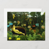 Henri Rousseau The Dream Postcard Postkarte (Vorne/Hinten)