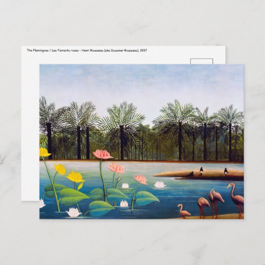 Henri Rousseau - The Flamingoes Postkarte (Vorne/Hinten)