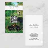 Henri Rousseau - The Merry Jesters - QR-Code Visitenkarte (Vorne/Hinten)