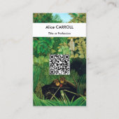 Henri Rousseau - The Merry Jesters - QR-Code Visitenkarte (Vorderseite)