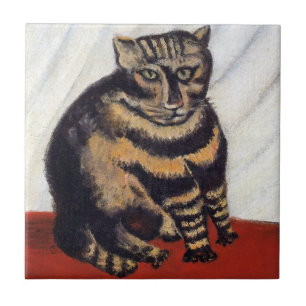 Henri Rousseau - The Tiger Cat ( Le Chat Tigre ) Fliese